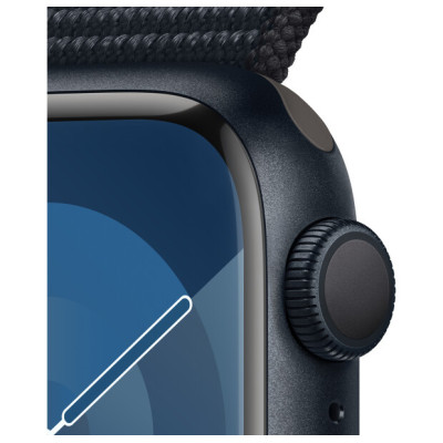 Apple Watch Series 9 GPS 41mm Midnight Aluminium with Midnight Sport Loop MR8Y3
