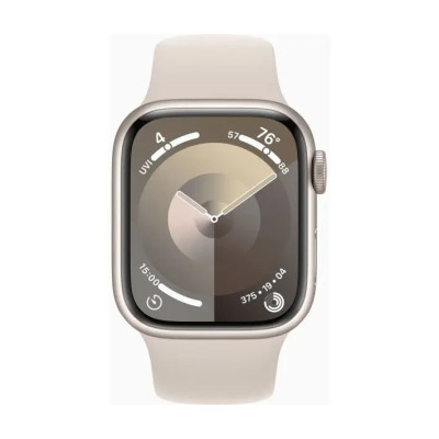 Apple Watch Series 9 GPS 41mm Starlight Aluminium with Starlight Sport Band M/L MR8U3