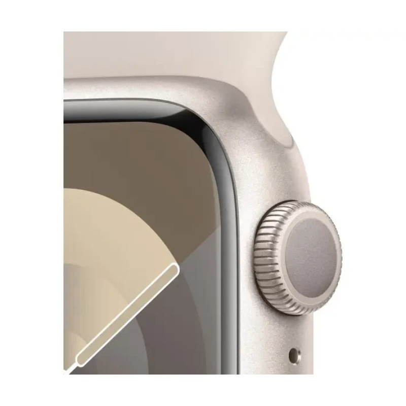 Apple Watch Series 9 GPS 41mm Starlight Aluminium with Starlight Sport Band M/L MR8U3
