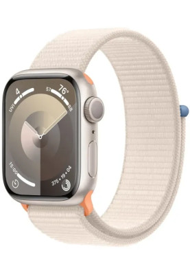 Apple Watch Series 9 GPS 41mm Starlight Aluminium with Starlight Sport Loop MR8V3
