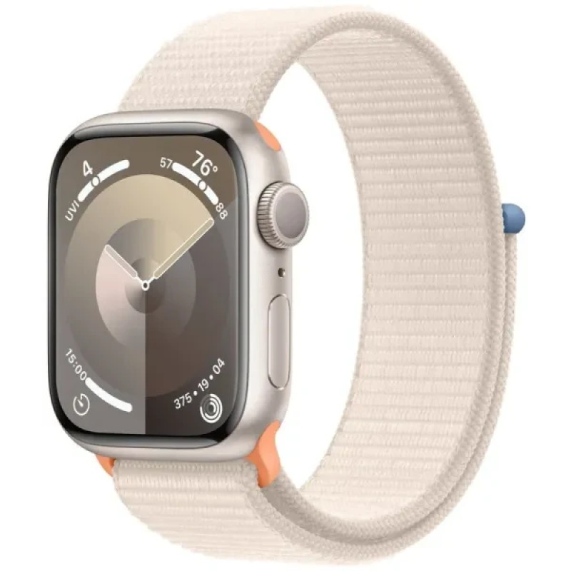 Apple Watch Series 9 GPS 41mm Starlight Aluminium with Starlight Sport Loop MR8V3