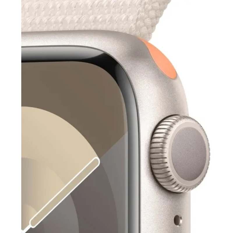 Apple Watch Series 9 GPS 41mm Starlight Aluminium with Starlight Sport Loop MR8V3