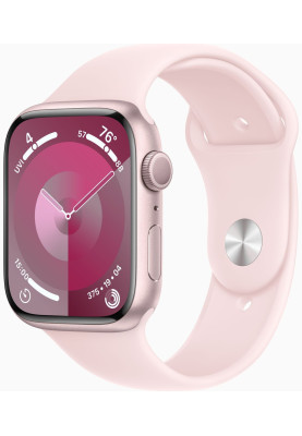 Apple Watch Series 9 GPS 45mm Pink Aluminium with Light Pink Sport Band M/L MR9H3