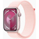 Apple Watch Series 9 GPS 45mm Pink Aluminium with Light Pink Sport Loop MR9J3