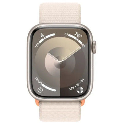 Apple Watch Series 9 GPS 45mm Starlight Aluminium with Starlight Sport Loop MR983