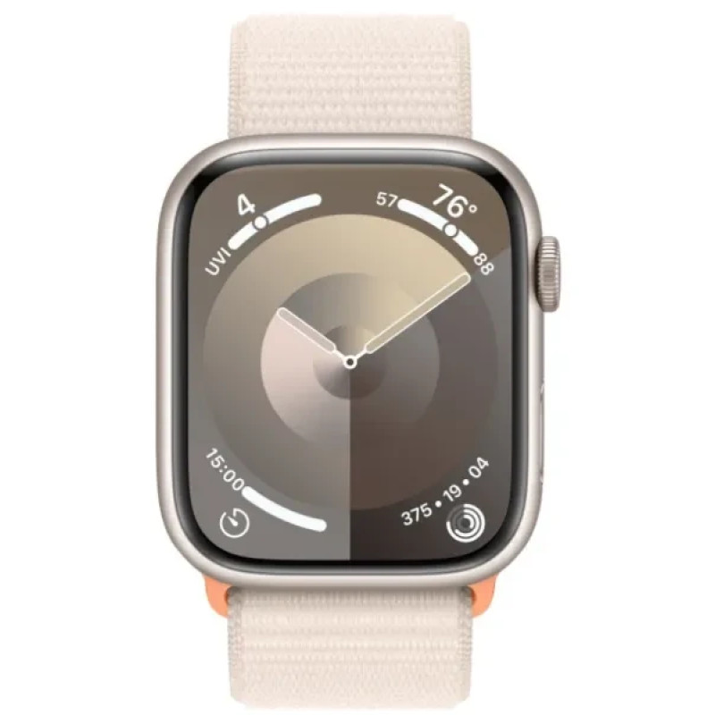 Apple Watch Series 9 GPS 45mm Starlight Aluminium with Starlight Sport Loop MR983