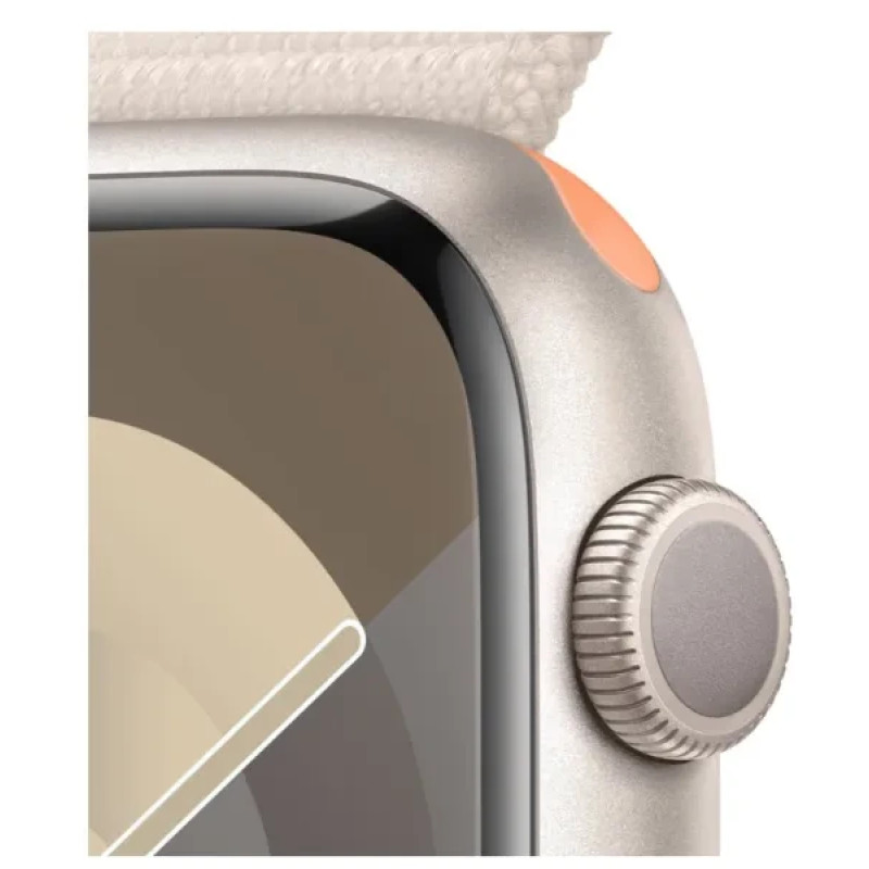Apple Watch Series 9 GPS 45mm Starlight Aluminium with Starlight Sport Loop MR983