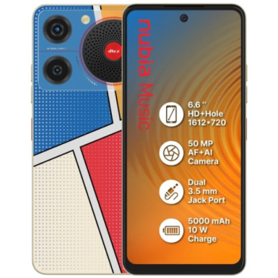 Смартфон ZTE Nubia Music 4/128Gb Pop Art UA UCRF