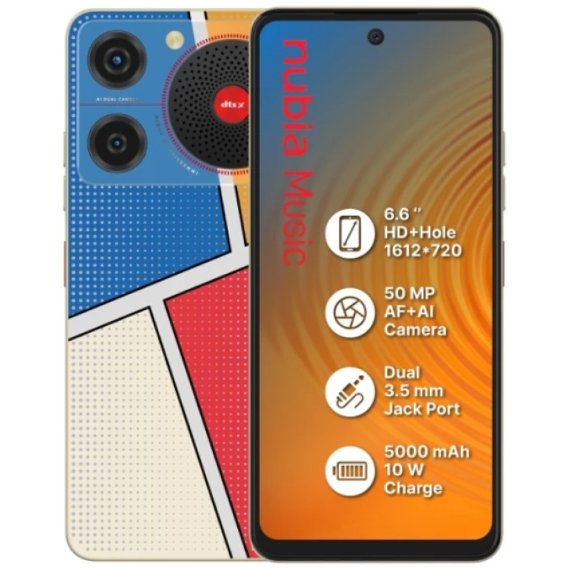 Смартфон ZTE Nubia Music 4/128Gb Pop Art UA UCRF