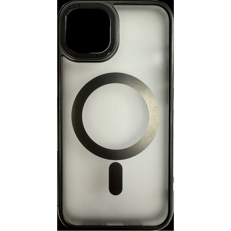 Накладка iPhone 13 black Blur Case with Magnetic Ring Proove