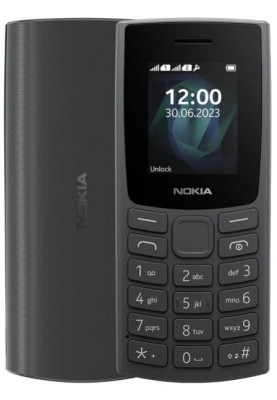 Телефон Nokia 105 TA-1569 SS 2023 Charcoal (no charger) UA UCRF