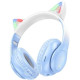 Bluetooth Stereo Hoco W42 Cat Ear crystal blue