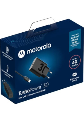 МЗП Motorola 30W USB-C to USB-C cable (SJMC302) black UA