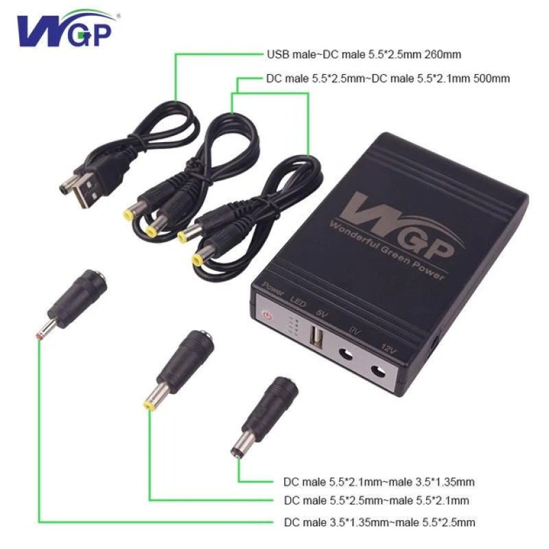 ДБЖ для роутера WGP UPS 103 Black
