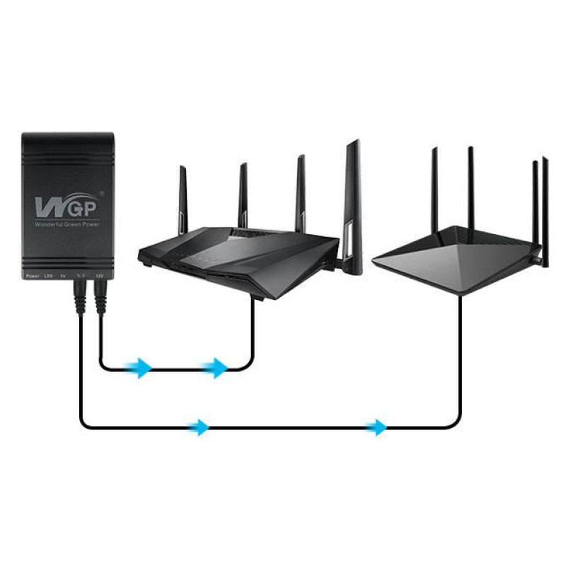 ДБЖ для роутера WGP UPS 103 Black