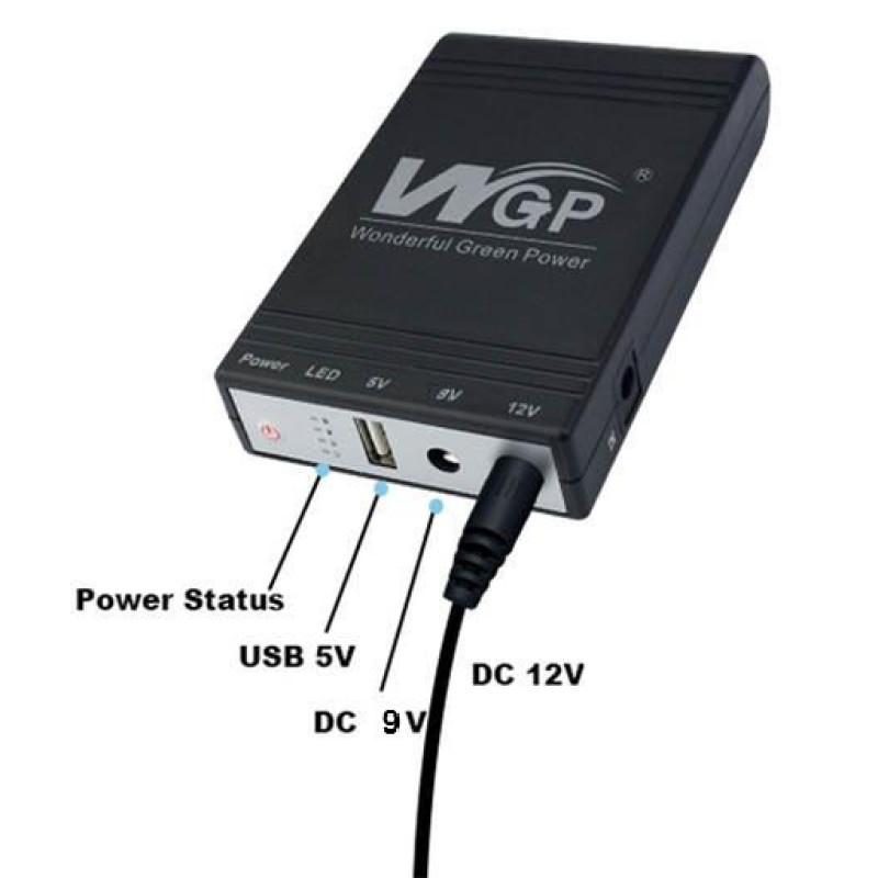 ДБЖ для роутера WGP UPS 103 Black