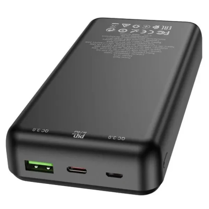 Power Bank Hoco J87A 20000mAh Tacker 20W QC3.0 Black