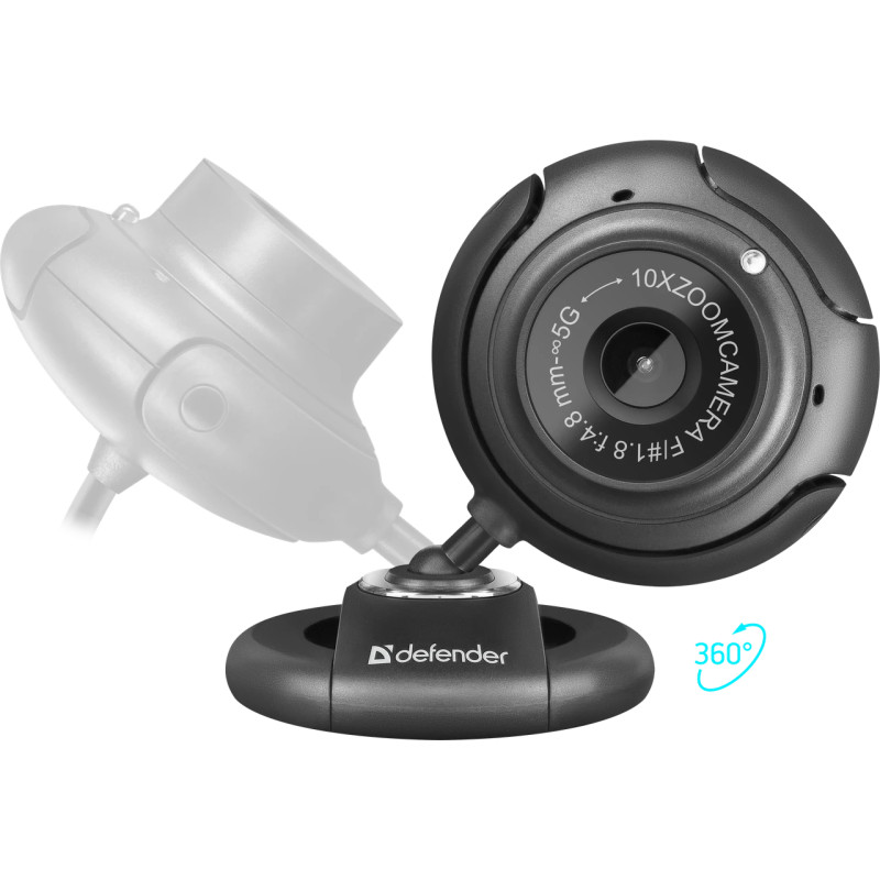 WEB-камера Defender G-lens C-2525HD black+мікрофон UA