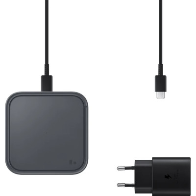 БЗП Samsung 15W Wireless Charger Pad with TA (EP-P2400TBEGEU) Grey UA