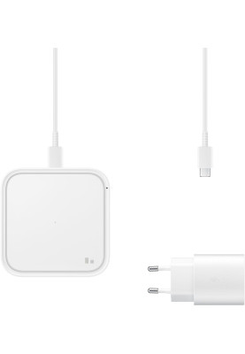 БЗП Samsung 15W Wireless Charger Pad with TA (EP-P2400TWEGEU) White UA
