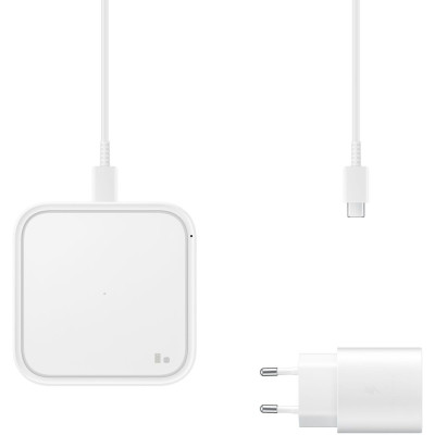 БЗП Samsung 15W Wireless Charger Pad with TA (EP-P2400TWEGEU) White UA