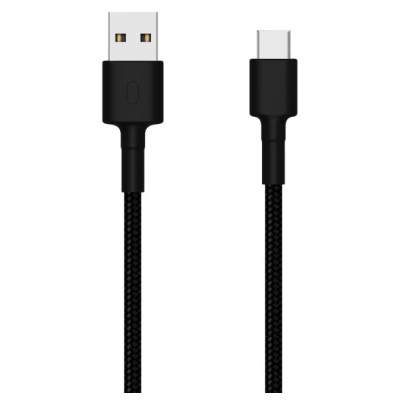 Кабель USB Type-C Xiaomi Braided 3A (SJX10ZM) black 1m UA UCRF