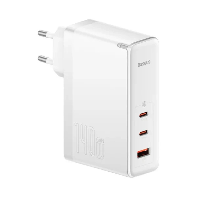 МЗП Baseus GaN5 Pro 140W Fast Charger USB-A/2USB-C USB-C (CCGP100202) white