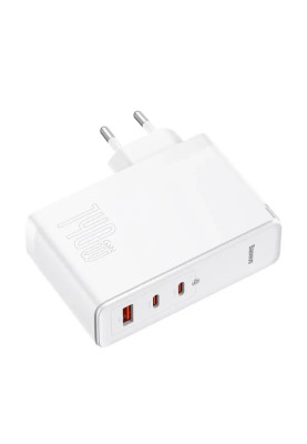 МЗП Baseus GaN5 Pro 140W Fast Charger USB-A/2USB-C USB-C (CCGP100202) white