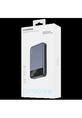 Power Bank Proove Hoodman Magnetic 10000mAh 20W gray (PBH120010003) UA