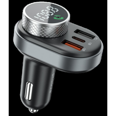 FM-модулятор/дисплей Proove Launcher Sound Link 30W (PD+QC3.0) Type-C+USB (FMSL30110001) UA
