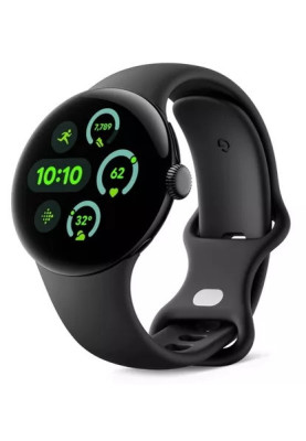 Smart Watch Google Pixel Watch 3 45mm Bluetooth / WiFi Matte Black/Obsidian Band Global version