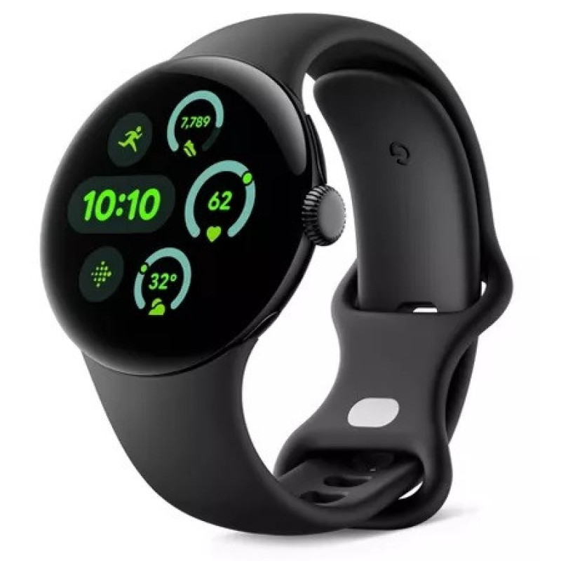 Smart Watch Google Pixel Watch 3 45mm Bluetooth / WiFi Matte Black/Obsidian Band Global version