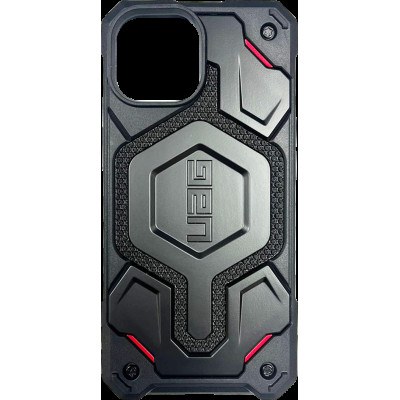 Накладка iPhone 15 black Monarch Pro Kevlar UAG MagSafe