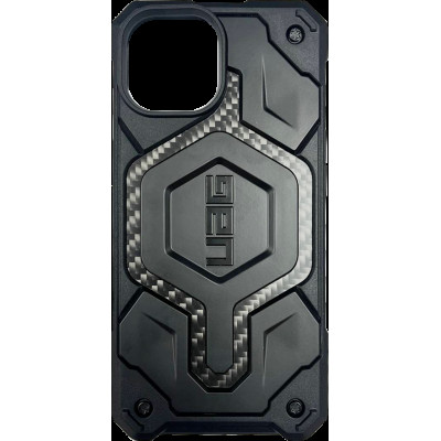 Накладка iPhone 15 black Monarch Pro Carbon Fiber UAG MagSafe