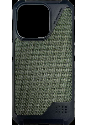 Накладка iPhone 15 Pro olive Metropolis LT Kevlar UAG MagSafe