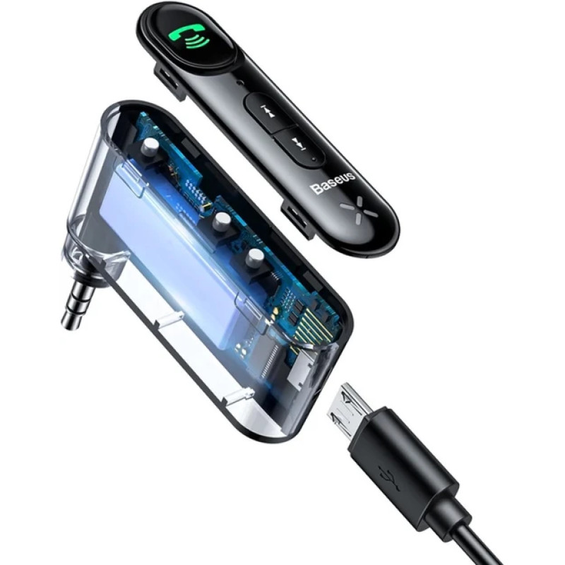 Bluetooth ресивер Baseus AUX BSBA-02 Audio Receiver black WXQY010001