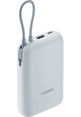 Power Bank Xiaomi 10000mAh (Integrated Cable) ice blue BHR9073GL (P15ZM) UA