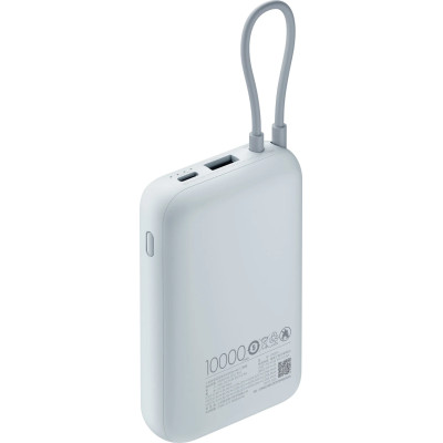 Power Bank Xiaomi 10000mAh (Integrated Cable) ice blue BHR9073GL (P15ZM) UA