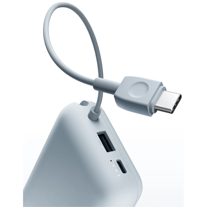 Power Bank Xiaomi 10000mAh (Integrated Cable) ice blue BHR9073GL (P15ZM) UA