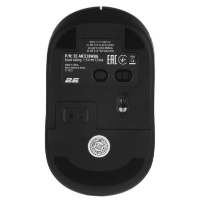 Bluetooth миша 2E MF218 Silent WL/BT Black-Grey 2E-MF218WBG UA Bluetooth миша 2E MF218 Silent WL/BT Black-Grey 2E-MF218WBG UA
