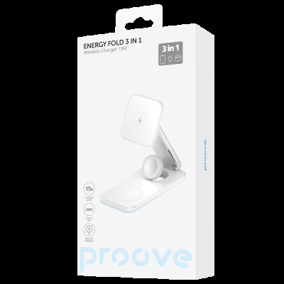 БЗП 3in1 15W Proove Magnetic Energy Fold white (WSEF15010002) UA