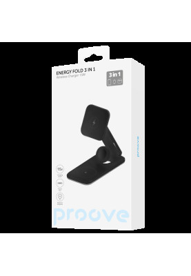 БЗП 3in1 15W Proove Magnetic Energy Fold black (WSEF15010001) UA