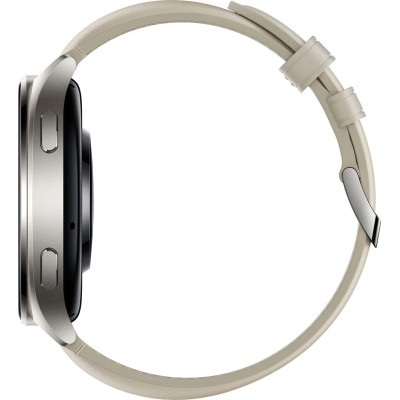 Smart Watch Xiaomi Watch 2 Titan Gray Case With White Leather Strap (BHR9306GL) UA