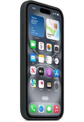 Накладка iPhone 16 Black Silicone Case MagSafe MYY13