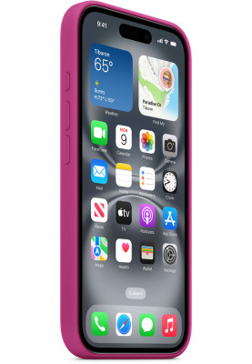Накладка iPhone 16 Fuchsia Silicone Case MagSafe MYY53