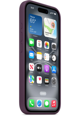 Накладка iPhone 16 Plum Silicone Case MagSafe MYY43