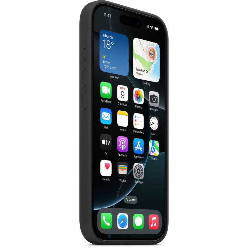 Накладка iPhone 16 Pro Black Silicone Case MagSafe MYYJ3