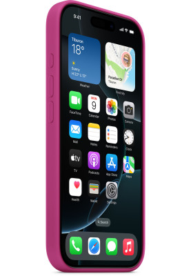 Накладка iPhone 16 Pro Fuchia Silicone Case MagSafe MYYN3