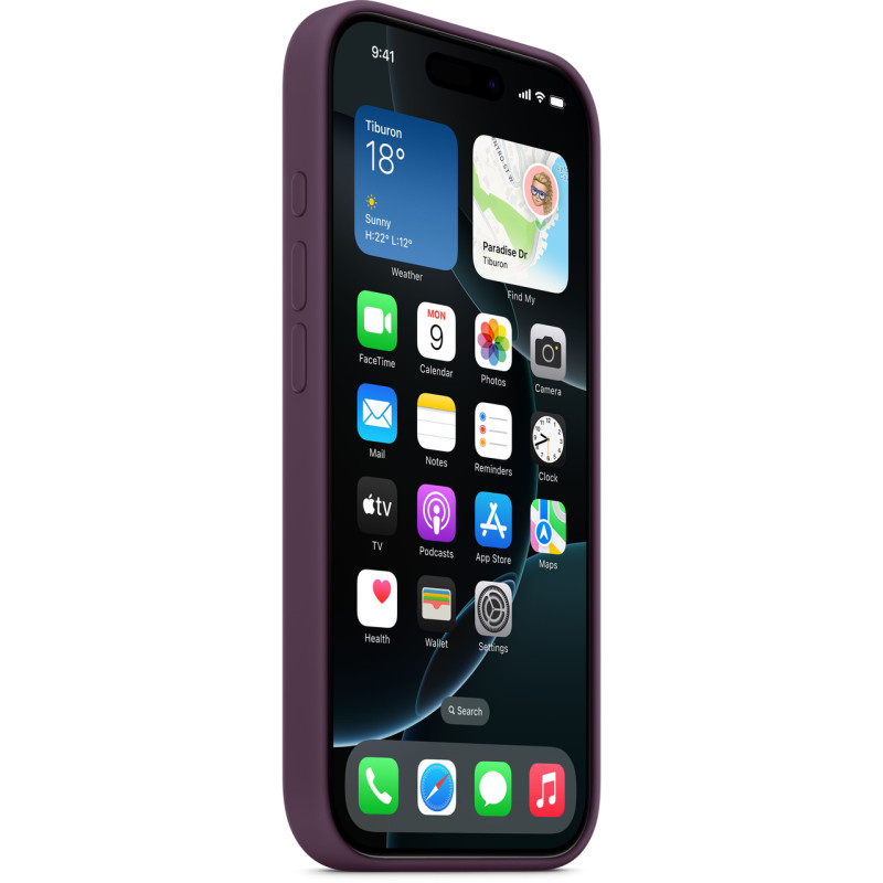 Накладка iPhone 16 Pro Plum Silicone Case MagSafe MYYM3