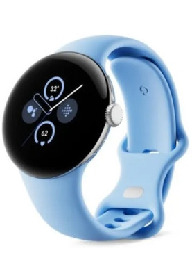 Smart Watch Google Pixel Watch 2 Wi-Fi Polished Silver/Bay Band
